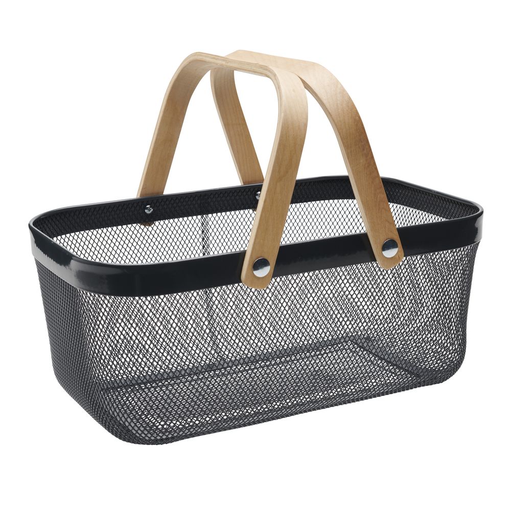 Panier métal 16l gris foncé L.40xl.24xH.17cm