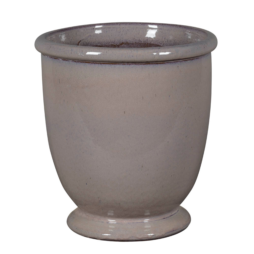 Pot de fleurs émaillé Shanghai 13-01L, coloris lilas - D.49xH.53cm