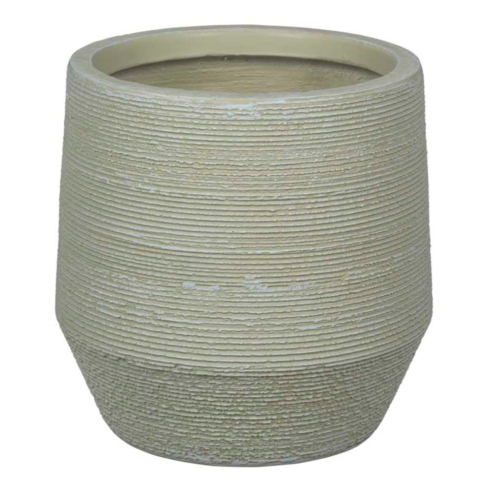 Pot de fleurs Maine 04L crème - D.24xH.24cm