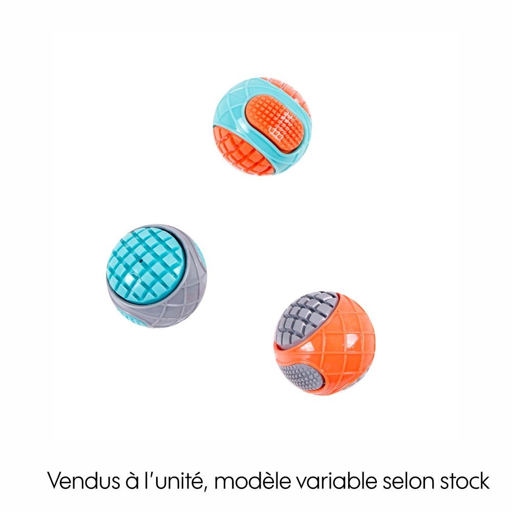 Jouet sonore pour chien : balle ronde avec squeaker - H.8cm