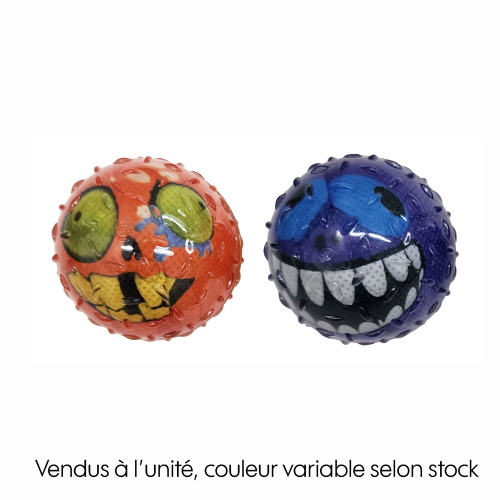 Jouet sonore pour chien : balle Zombiz - H.7,5cm