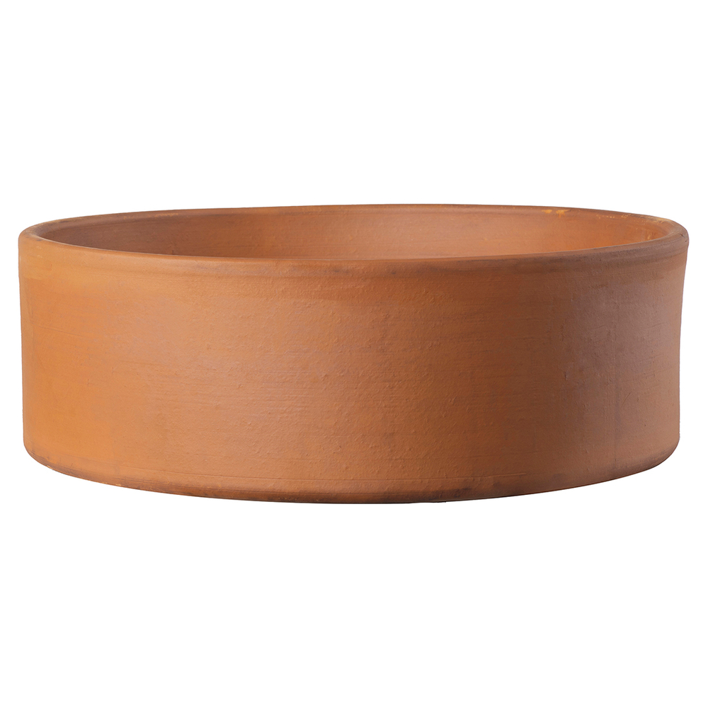 Coupe Modul'O Cotto, en terre cuite rouge - D.18xH.6cm