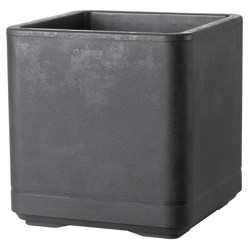 Bac cube Cosmo, à réserve d'eau, coloris anthracite - L.38cm