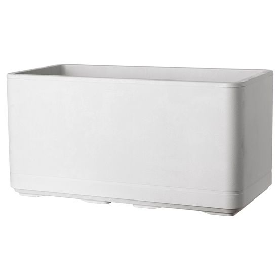 Bac muret Cosmo, à réserve d'eau, coloris perle - L.78cm