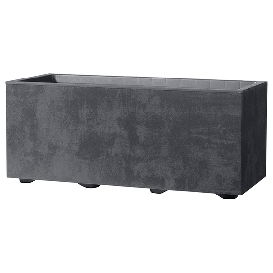Bac muret Millennium, à réserve d'eau, coloris anthracite - L.59cm