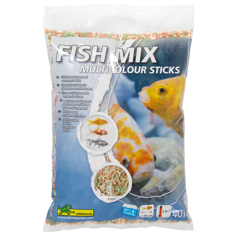 Nourriture pour poissons de bassin - Multicolor Sticks 40L