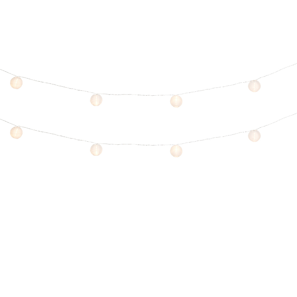 Guirlande décorative, 20 ampoules LED, blanc chaud - 9,5m