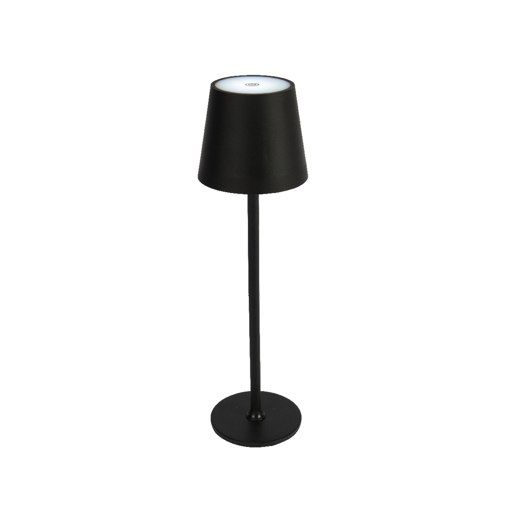 Lampe de table rechargeable coloris noir