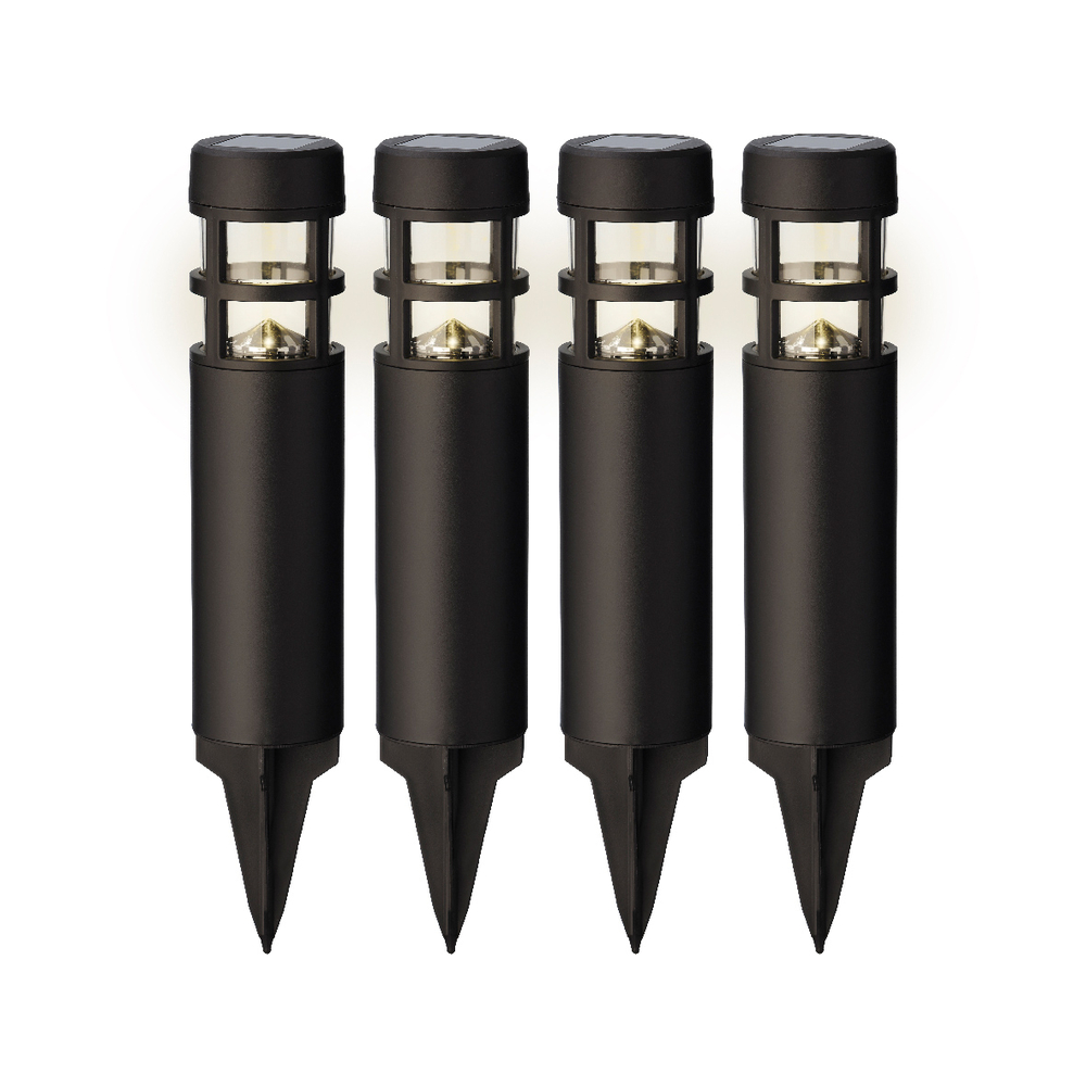 4 Balises lumineuses solaires H.28xD.7.2cm