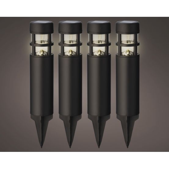 4 Balises lumineuses solaires H.28xD.7.2cm
