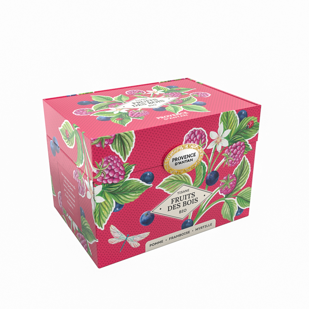 Coffret de tisanes aux fruits des bois bio - 40g 