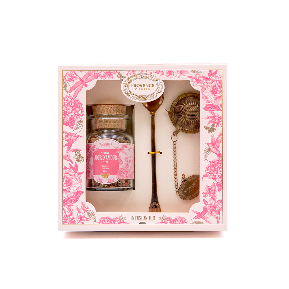 Coffret d'infusions bio ''Jour d'amour'', en vrac - 50g
