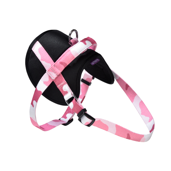 Harnais pour chien Rando camouflage rose S