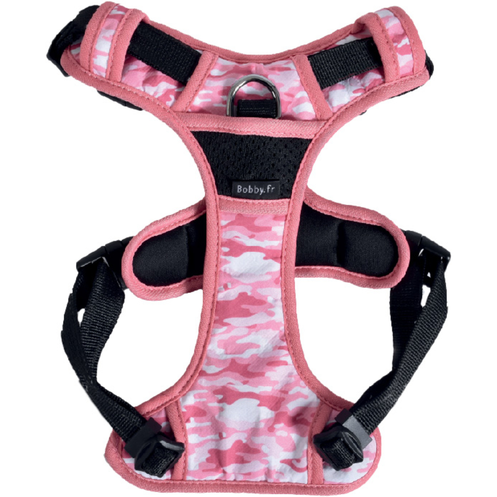 Harnais pour chien Rando camouflage rose XL