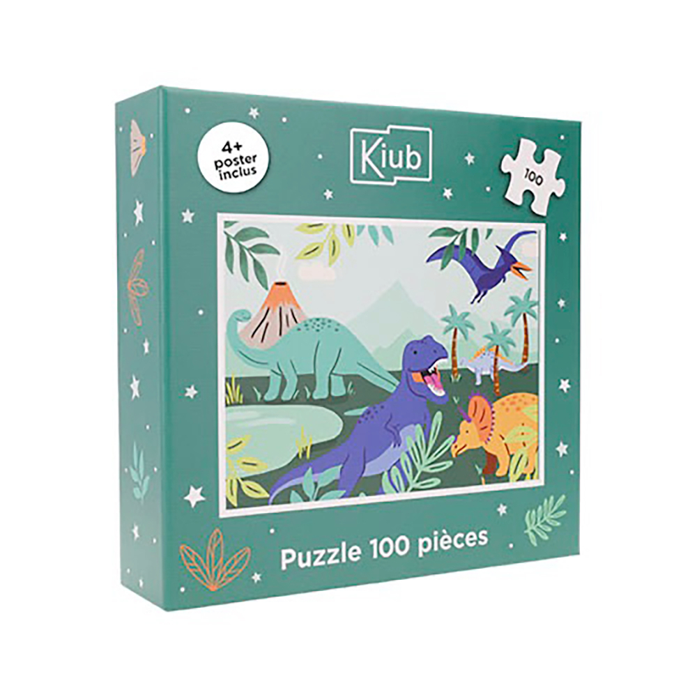 Puzzle éducatif pour enfant 'Les petits dinosaures', 100 pièces