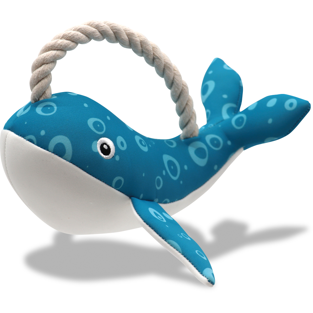 Jouet pour chien : baleine bleue - L.25cm 