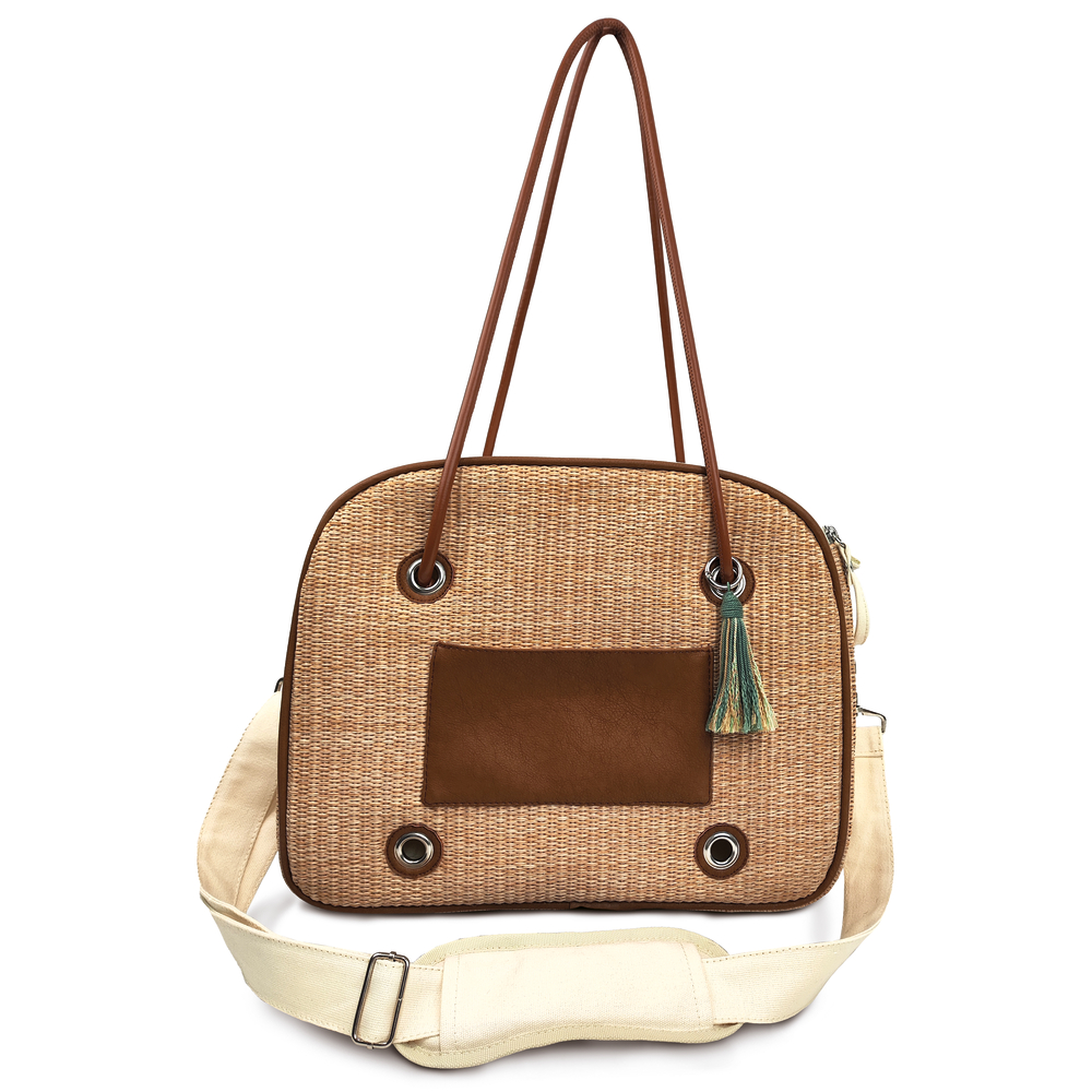 Sac de transport pour chien : Straw - L.35xl.18xH.28cm