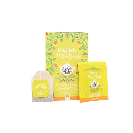 Infusion bio, citronnelle, agrumes et gingembre - 20 sachets
