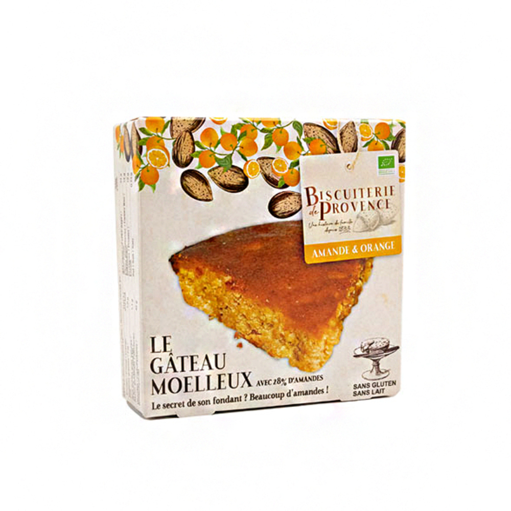 Gâteau Moelleux amande et orange Bio 110g 