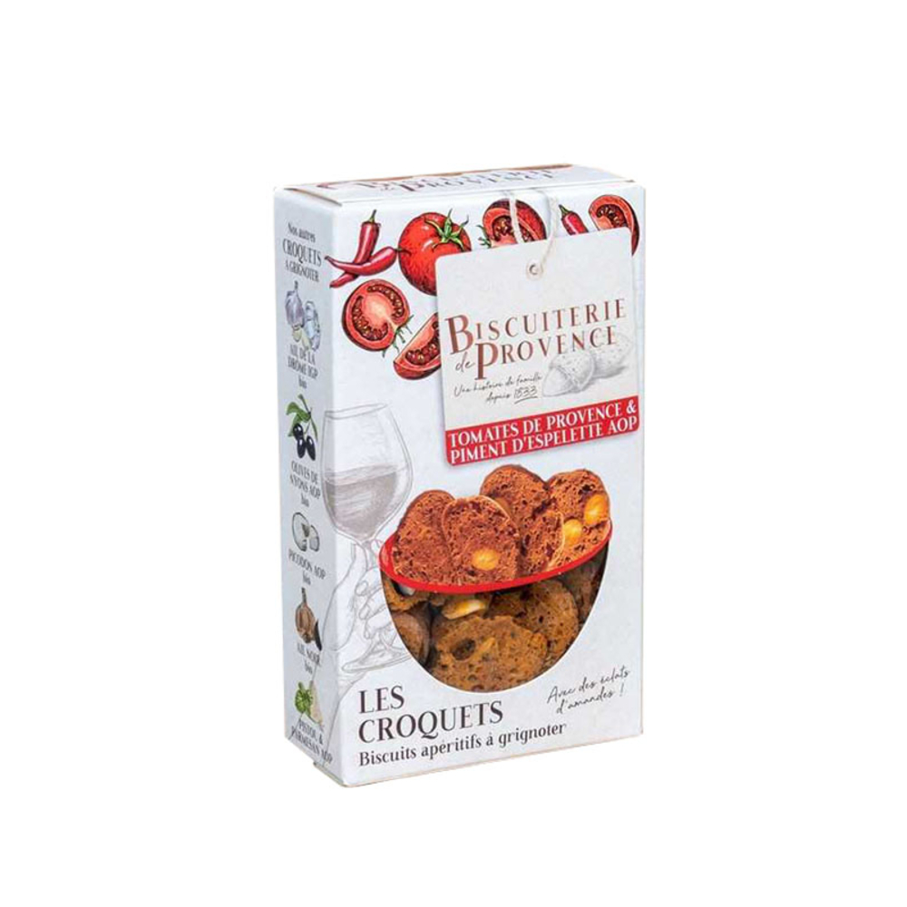 Biscuits, les croquets : tomates Provence et piment d'Espelette 90g