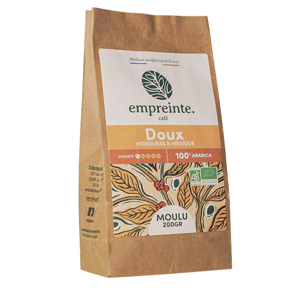 Café doux, moulu bio 200g