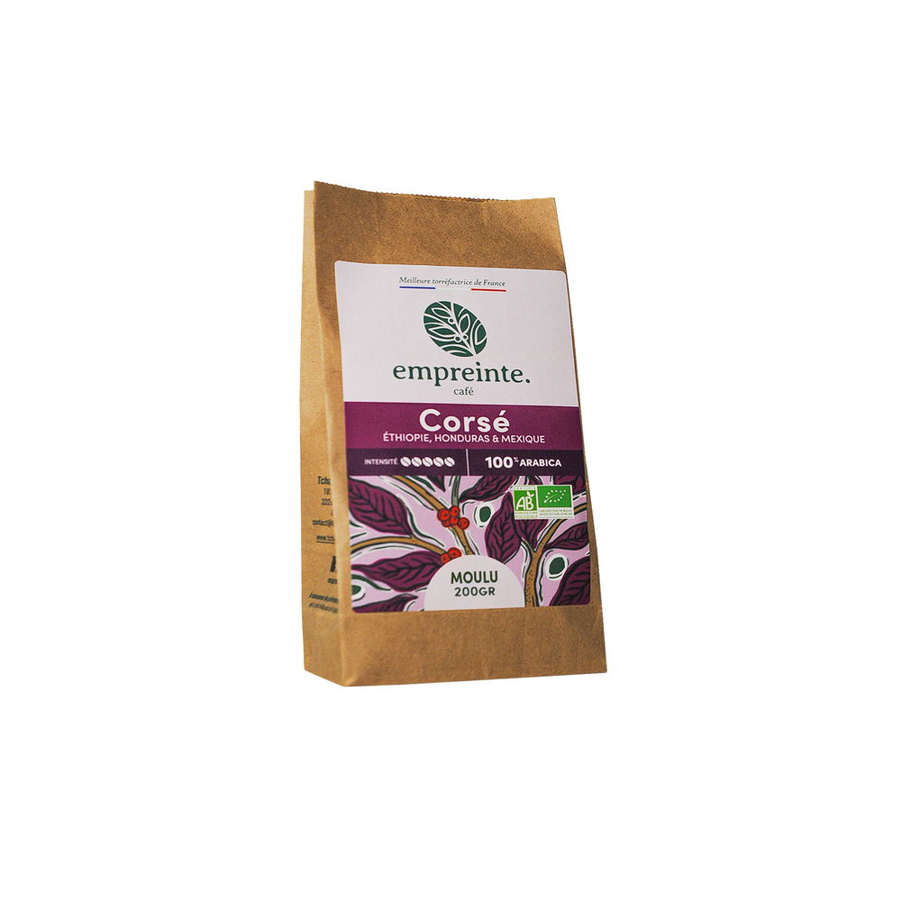 Café corsé, moulu bio 200g