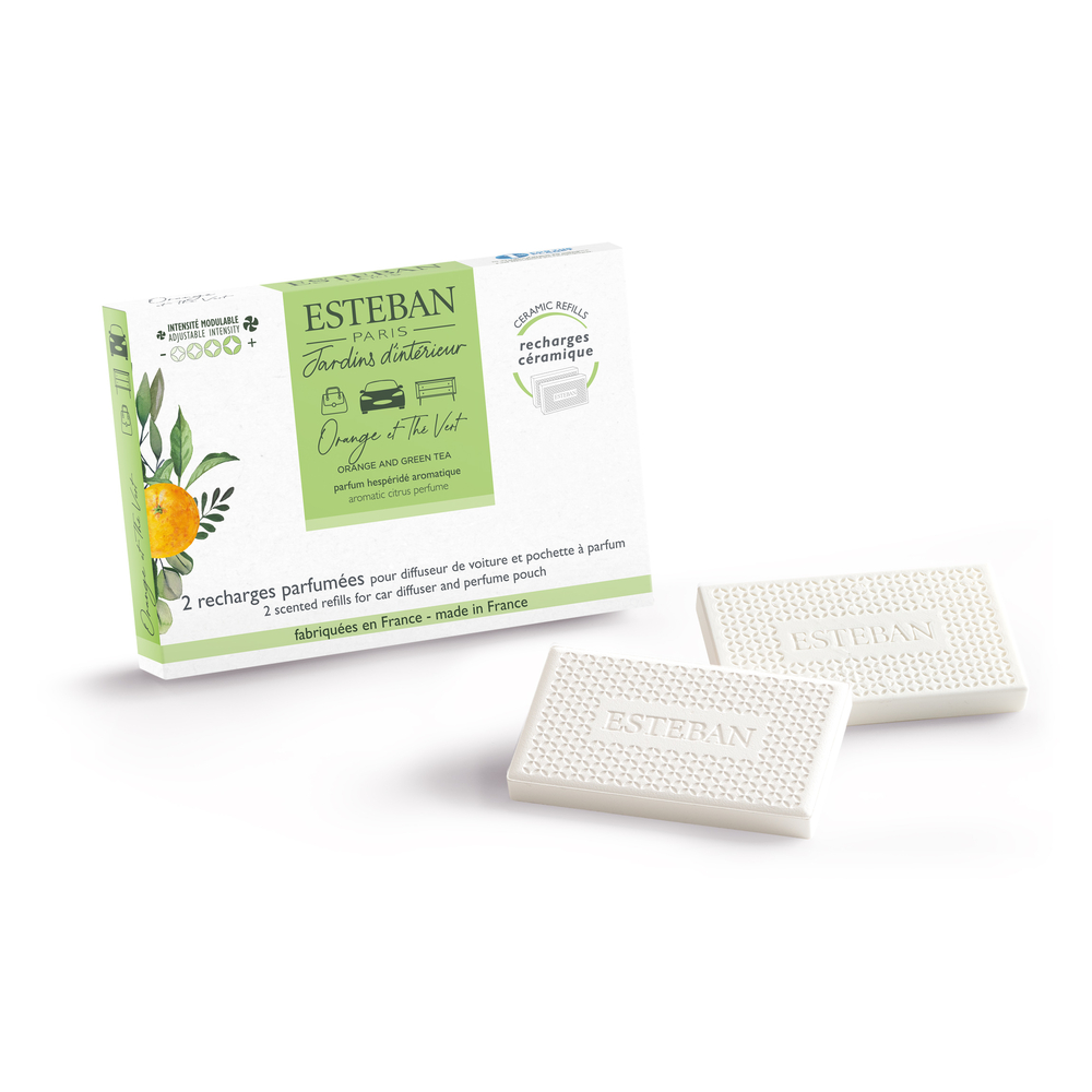 Recharge Orange et Thé vert pour diffuseur de voiture