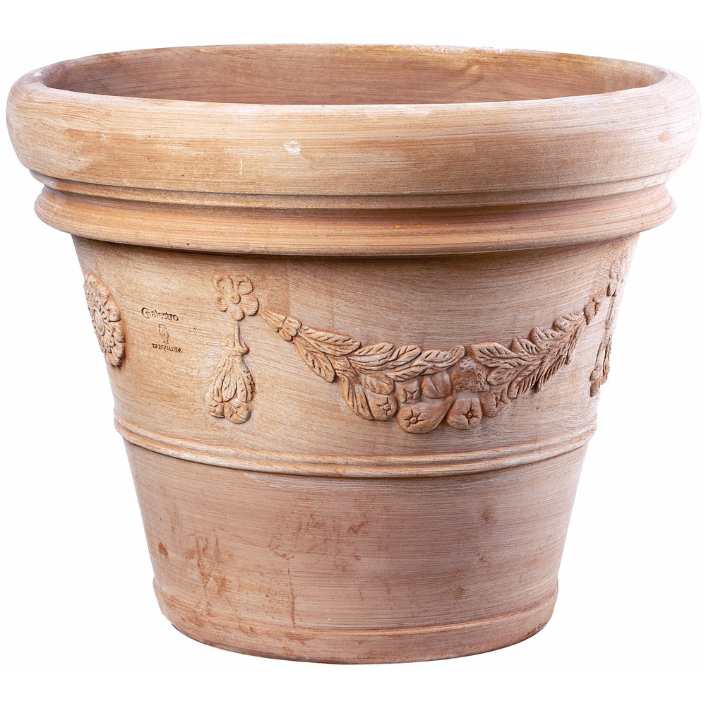Pot Doppio en terre cuite - D.36xH.29cm