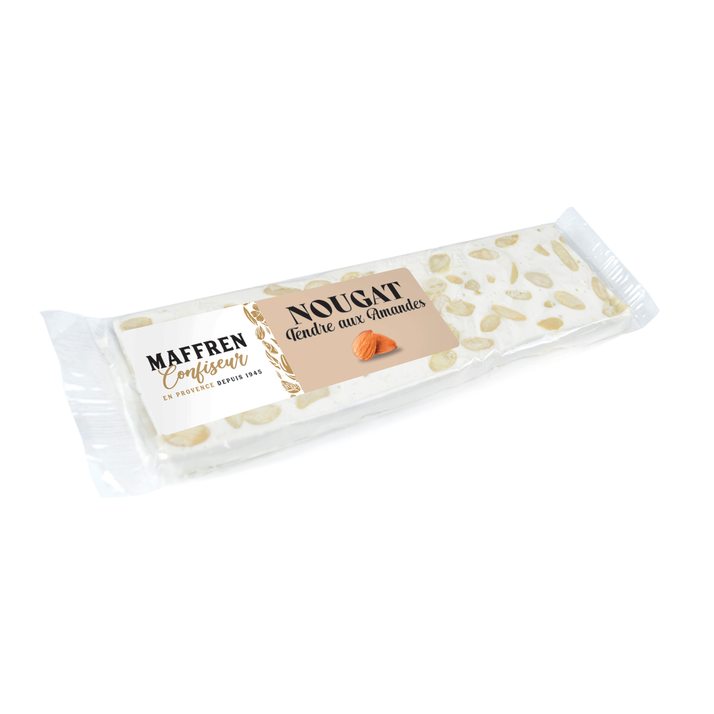 Nougat tendre aux amandes : barre 100g