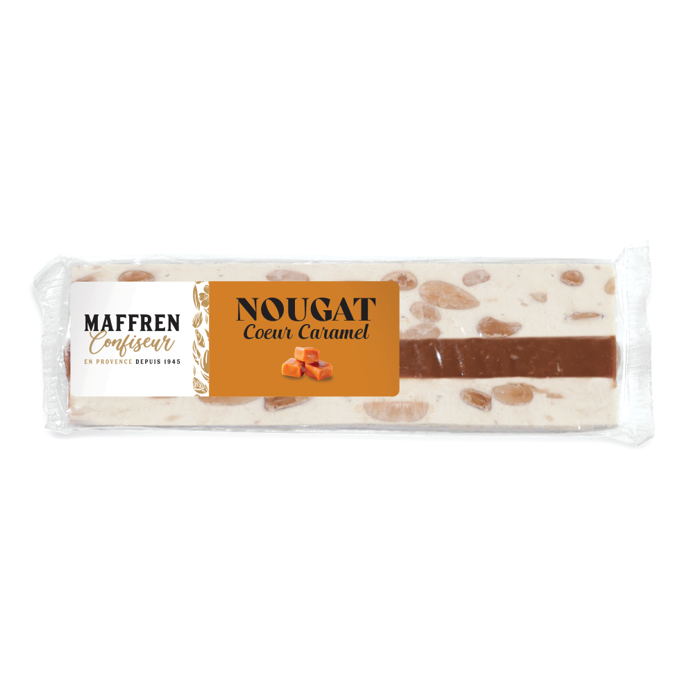 Nougat au cœur caramel : 100g