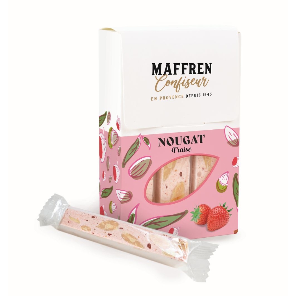 Nougat fraise : étui stick 110g