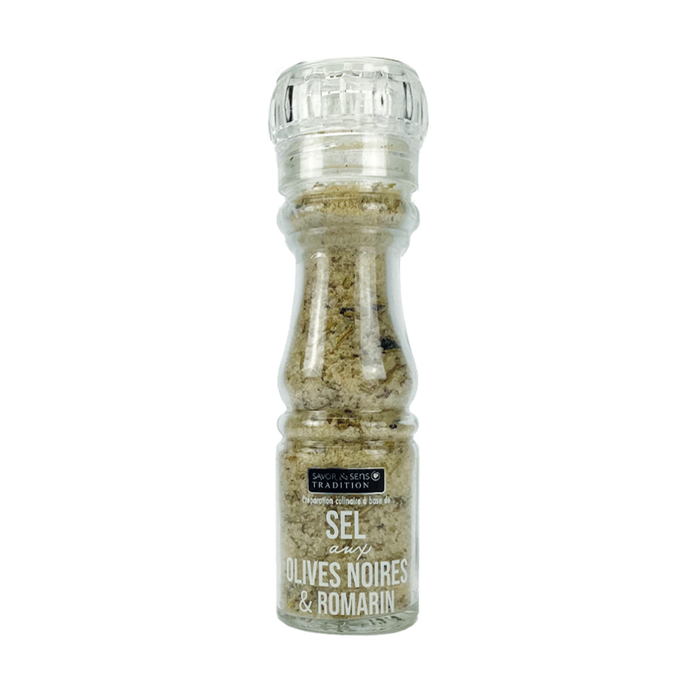 Sel aux olives noires et romarin - 145g