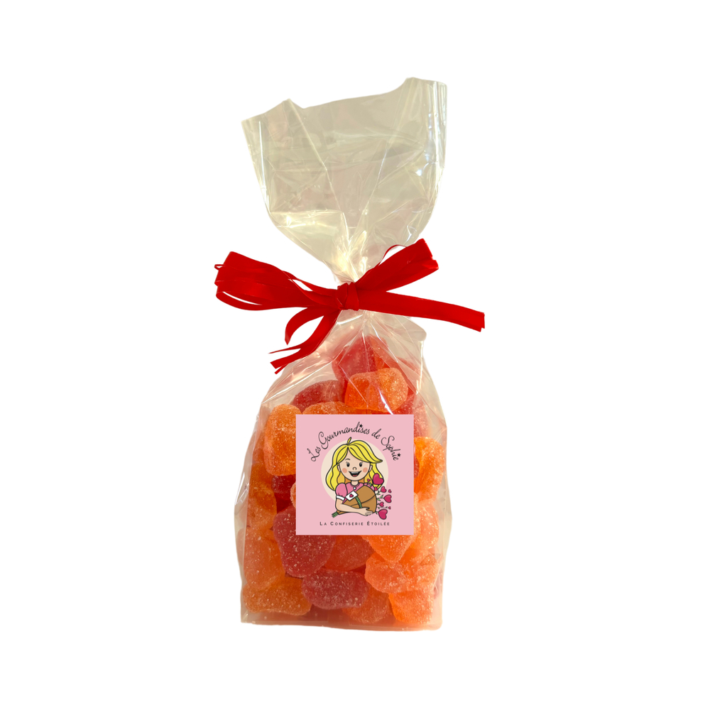 Sachet mini cœurs fruités - 140g