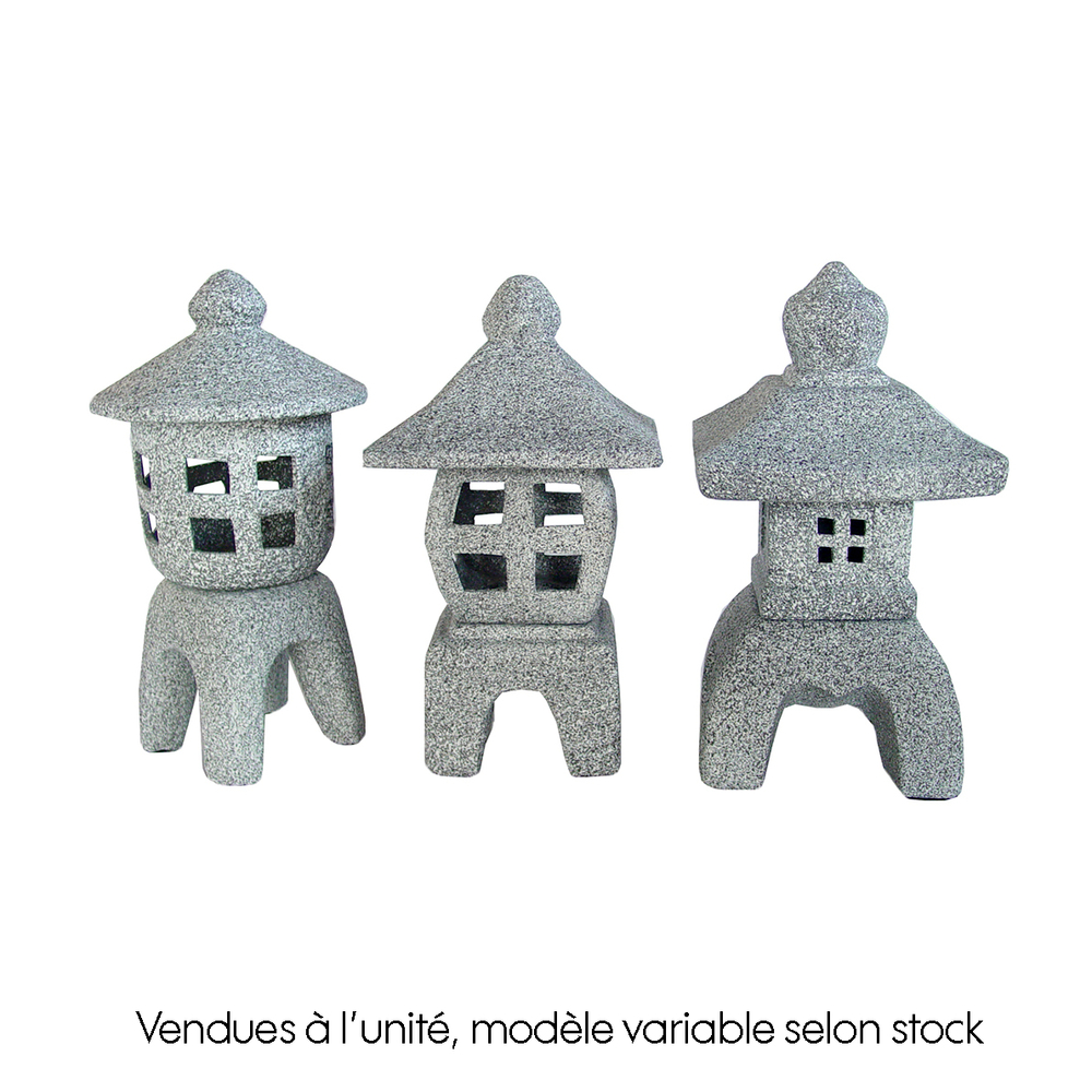 Lanterne céramique L pour la décoration du jardin - L.22xl.22xH.39cm