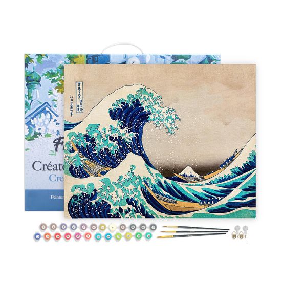 Kit de peinture par numéro 'La Grande Vague de Kanagawa' - L.40xl.50cm