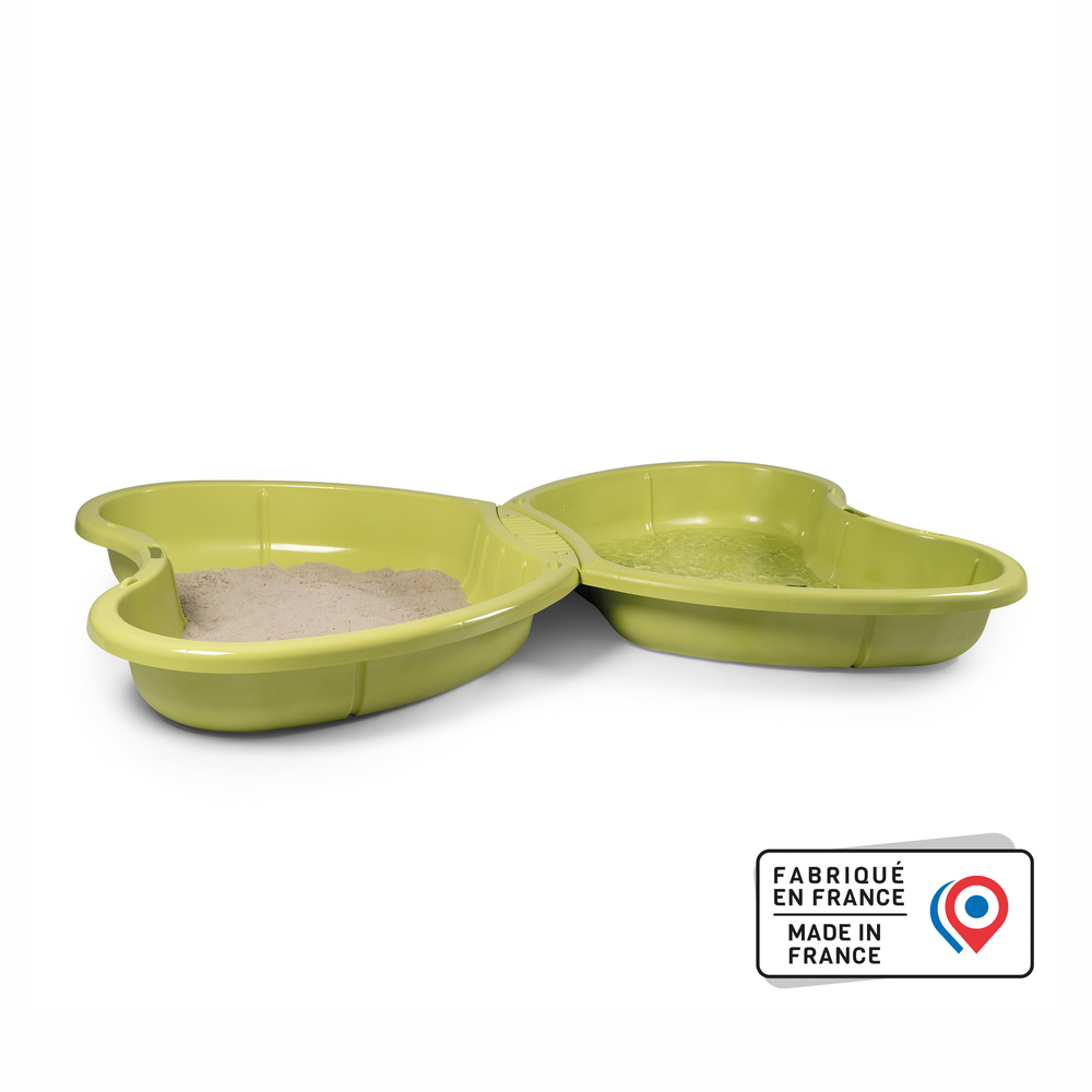 Bac à sable 'Papillon', coloris vert - L.167xl.111cm