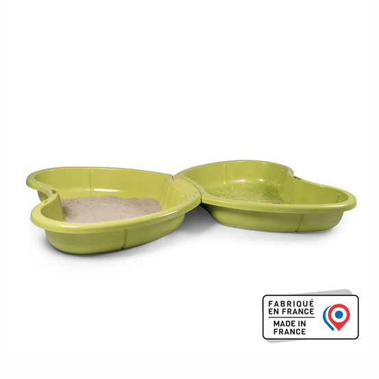 Bac à sable 'Papillon', coloris vert - L.167xl.111cm