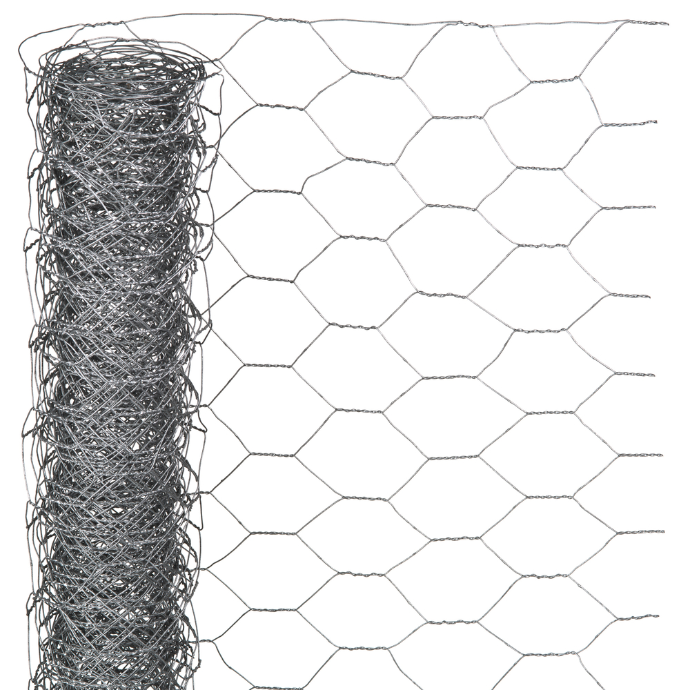 Maille hex. H100xl300cm 40mm galvanisé Nature
