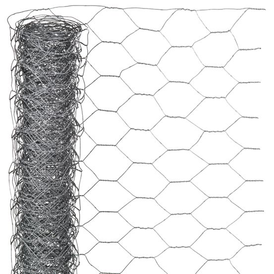 Maille hex. H100xl300cm 40mm galvanisé Nature