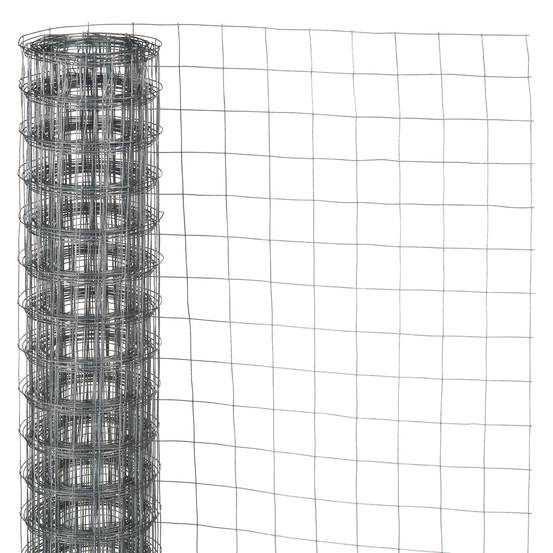 Maille carrée H100xl300cm 6,4mm galvanisé Nature