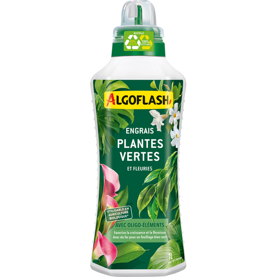 Engrais pour plantes vertes et fleuries 1L