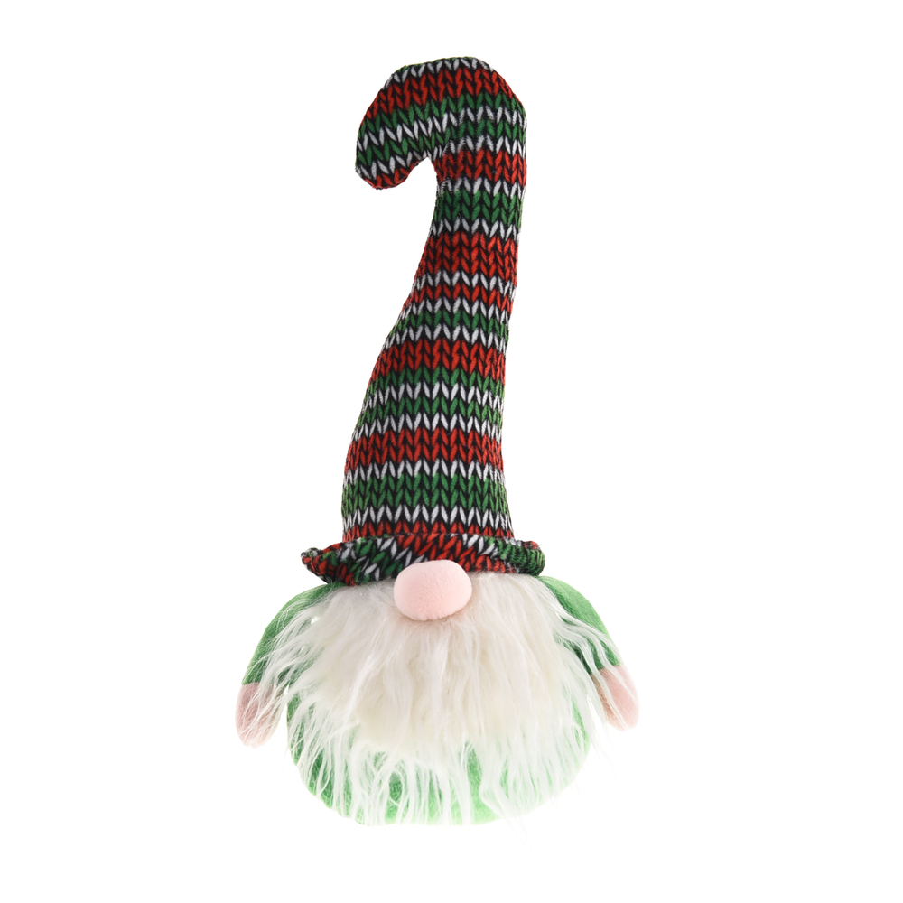 Peluche pour chien : lutin de Noël, disponible en 2 coloris - 24x34cm