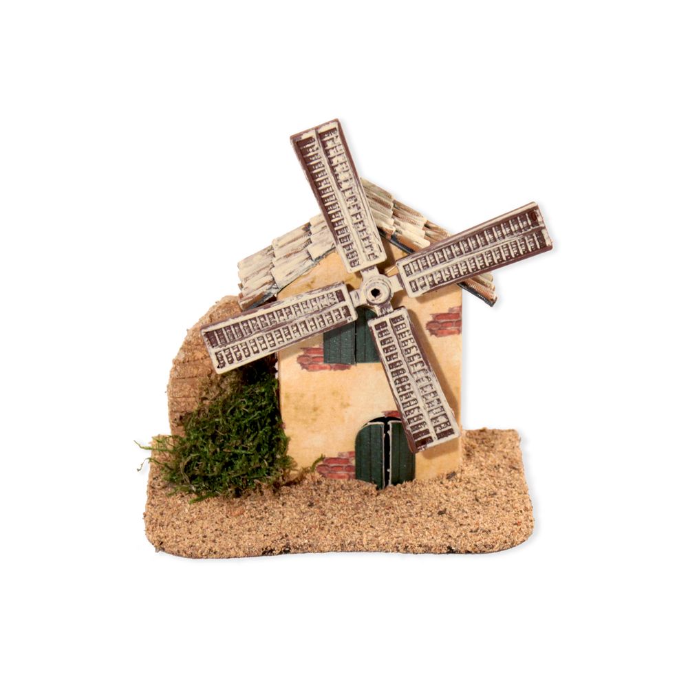 Petit moulin à vent pour crèche de Noël