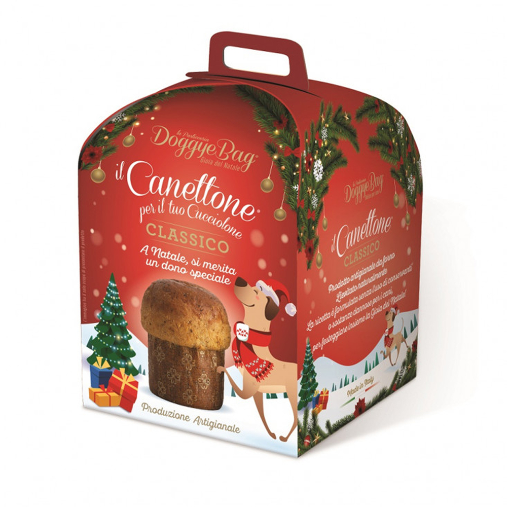 Friandise pour chien : cannettone de Noël - 125g