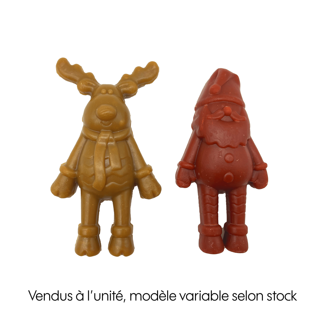 Friandise pour chien : renne ou père Noël - 12cm
