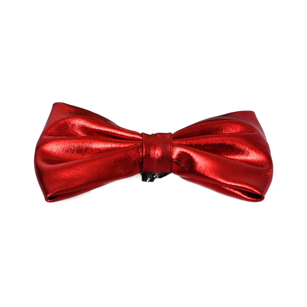 Nœud papillon de Noël pour chien/chat, coloris rouge satiné - H.10cm