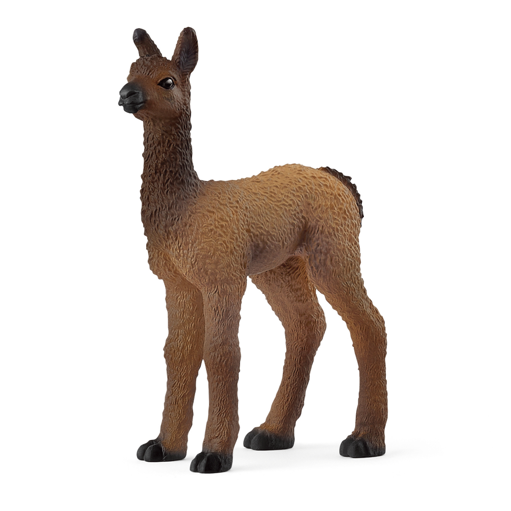 Figurine de bébé lama, coloris marron - L.5cm