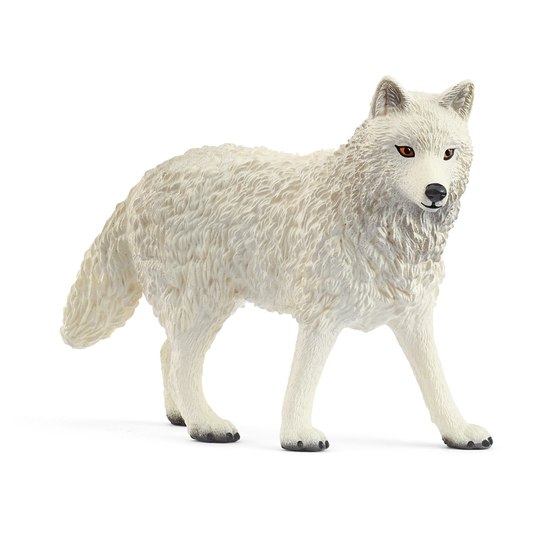 Figurine de loup arctique, coloris blanc - L.8,2cm