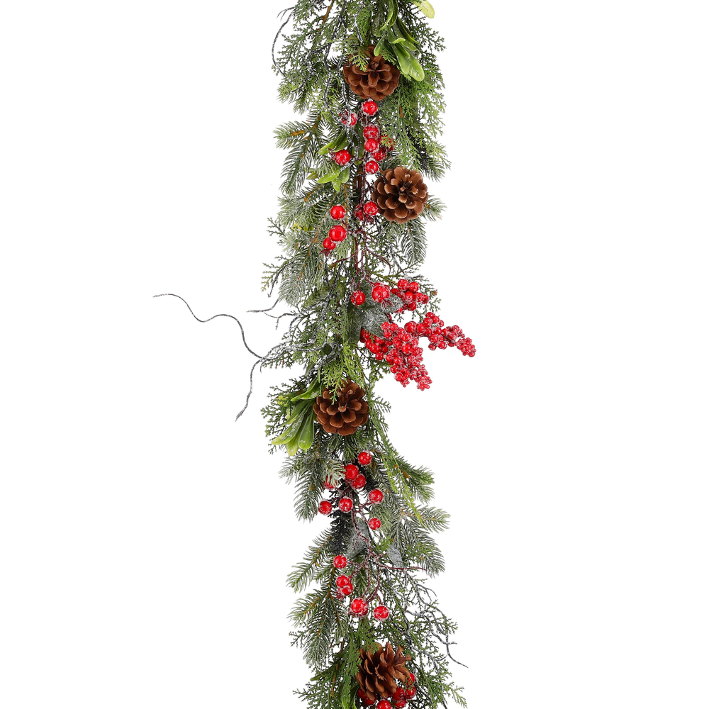 Guirlande de Noël artificielle 'Randell', coloris vert - L.180cm