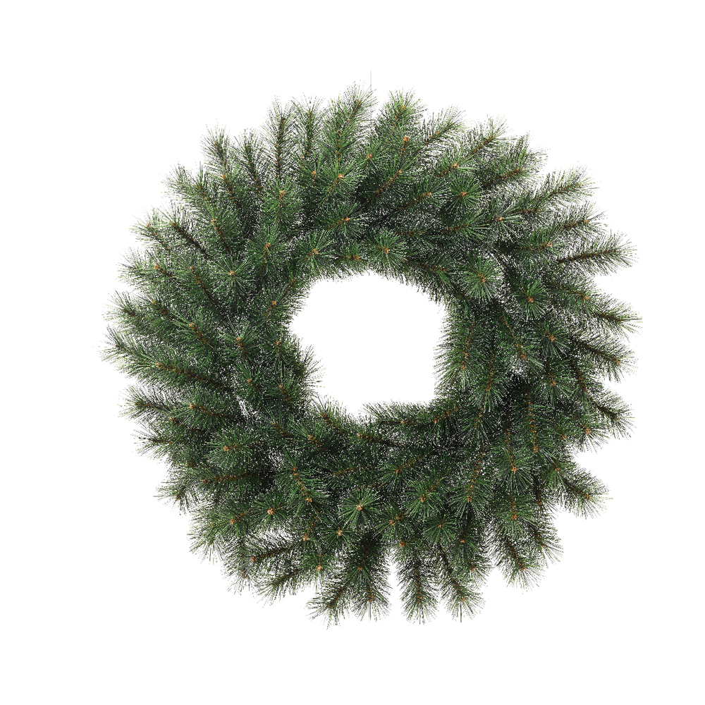 Couronne de Noël 'Malmö', coloris vert givré - D.65cm